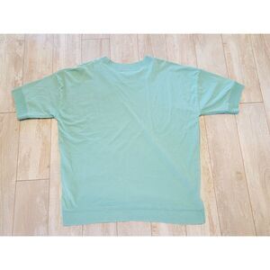HM Abernathy L Vintage Shirt‎ Unisex Mint Green 1990's Round Neck Pocket